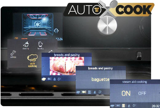 Cuptor cu abur încorporabil Cecotec EVVO H4 Gourmet, 78 l, 3300 W, 9 funcții