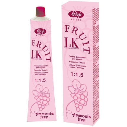 Cremă colorantă pentru păr, Lisap Milano, LK Fruit Nero Blue, Fără Amoniac, 100 ml