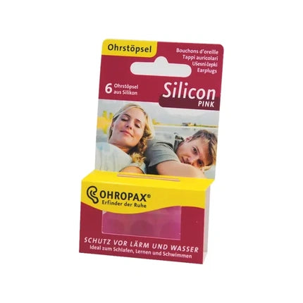 Tappi auricolari Ohropax din silicon împotriva zgomotului și apei, 6 bucăți