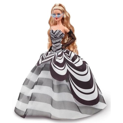 Păpușă Mattel Barbie, ediția aniversară de 65 de ani, blondă