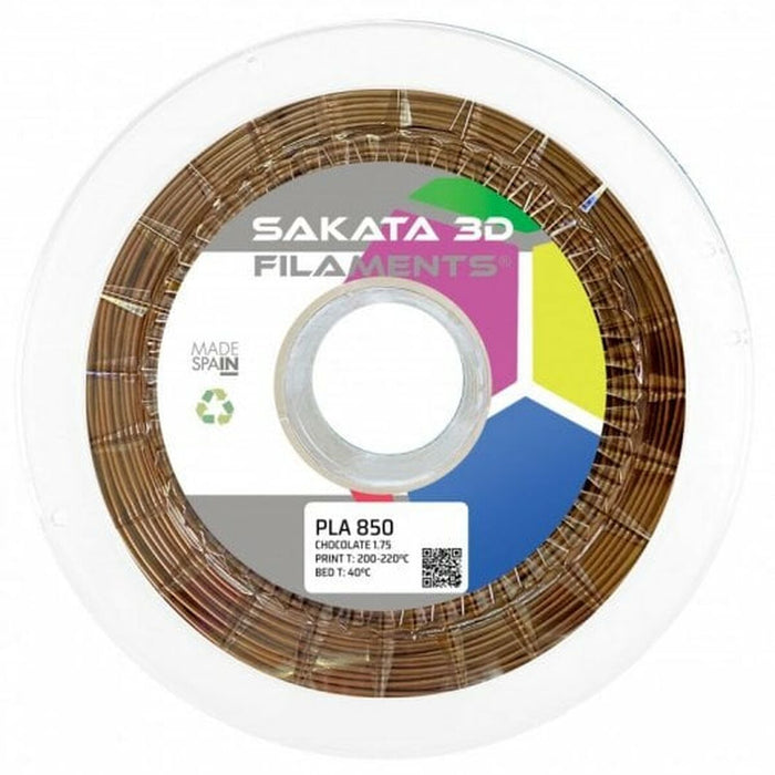 Bobină de filament Sakata 3D PLA 3D850 Maro Ø 1,75 mm