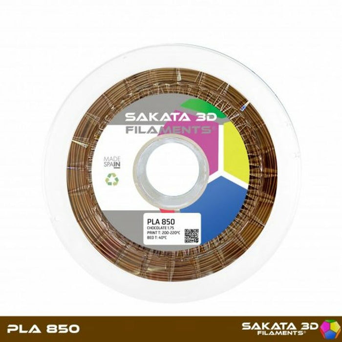Bobină de filament Sakata 3D PLA 3D850 Maro Ø 1,75 mm