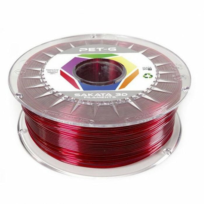 Bobină de filament Sakata 3D 192517 PET-G Roșu Multicolor Ø 1,75 mm