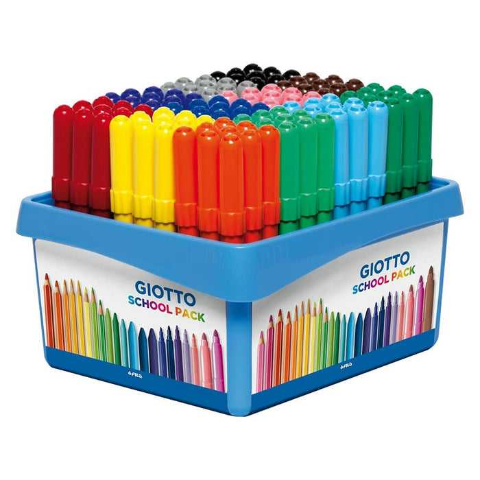Set de Carioci Giotto Turbo Maxi School Multicolor (4 Unități)