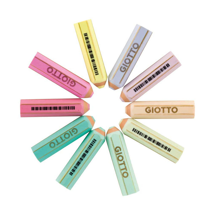 Radieră Giotto Happy Gomma Multicolor Plăcintă Gumă 40 Piese