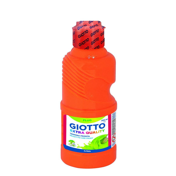 Tempera Giotto Fluo Portocaliu 250 ml (8 Unități)