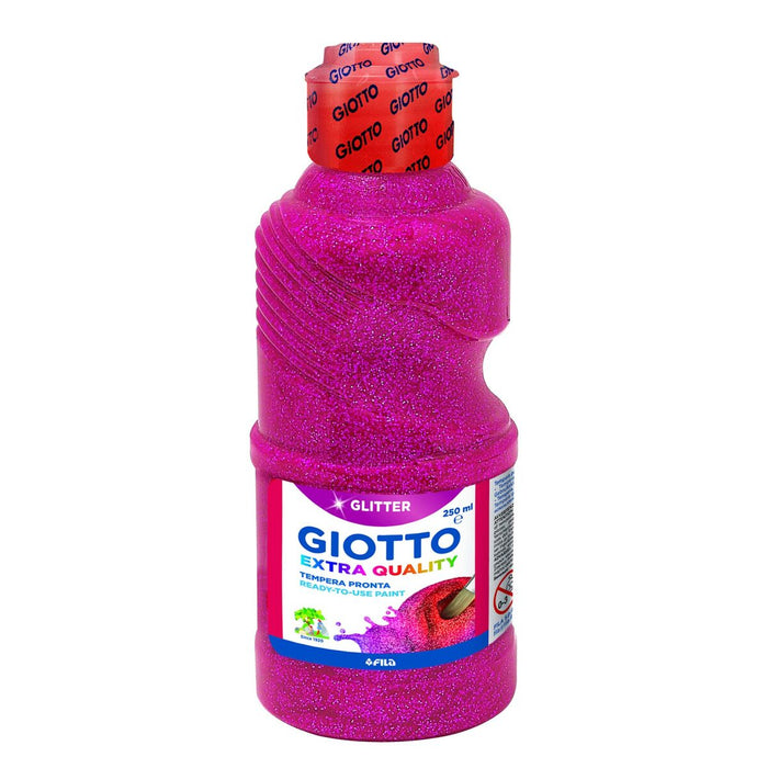 Tempera Giotto Glitter Magenta 250 ml (8 Unități)