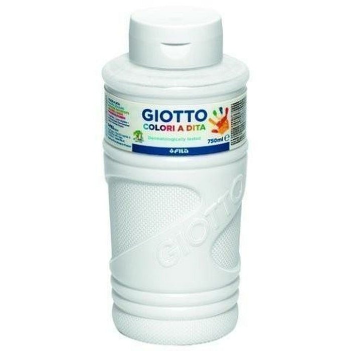 Vopsea pentru pictură cu degetele Giotto Alb 750 ml (6 Unități)