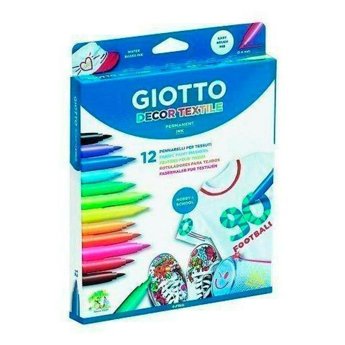 Set de Carioci Giotto Decor Textile Multicolor (4 Unități)
