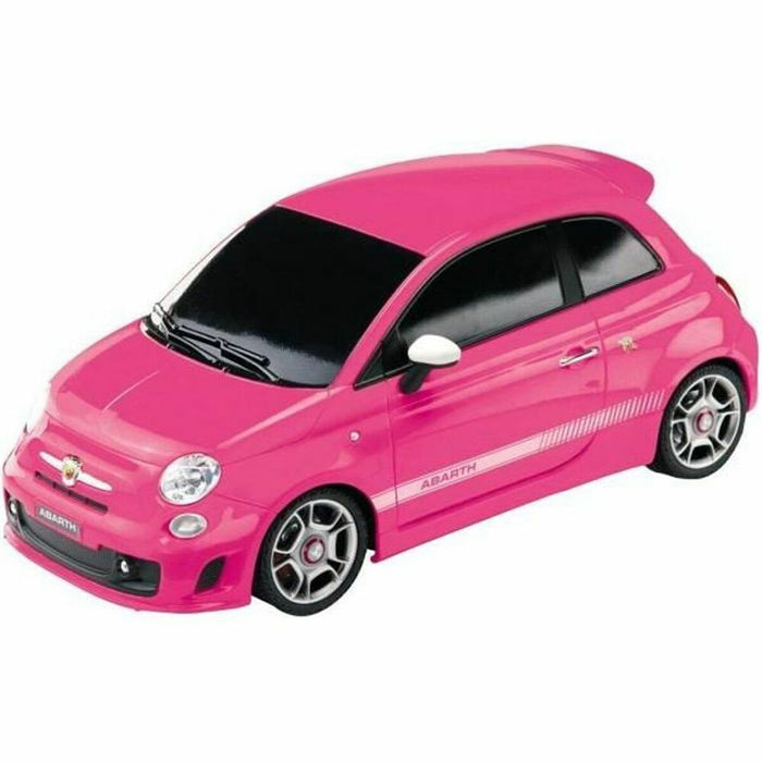 Mașină Radio Control Mondo Fiat 500 Abarth Roz 1:14