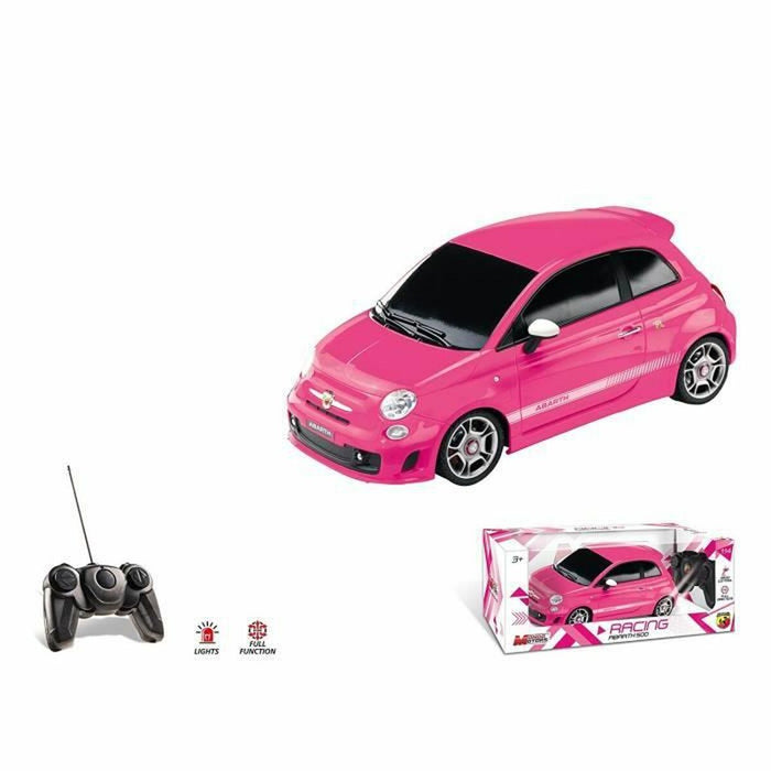 Mașină Radio Control Mondo Fiat 500 Abarth Roz 1:14