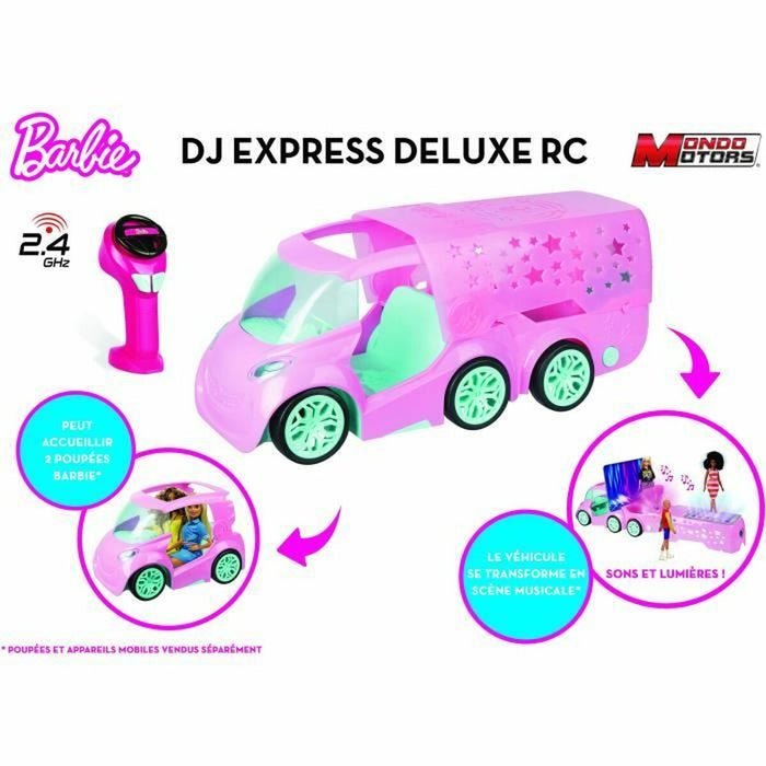 Mașină Radio Control Barbie DJ Express Deluxe 50 cm 2,4 GHz