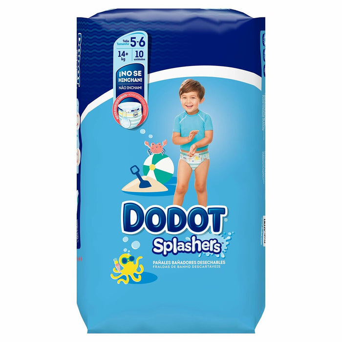 Servețele pentru copii Dodot Splashers 14 Kg 5-6 (10 Unități)