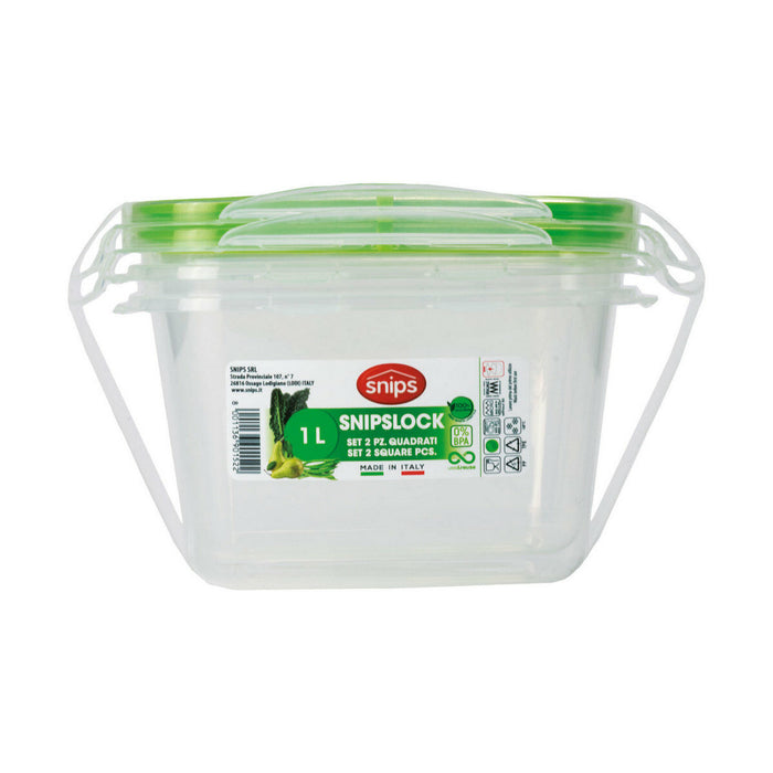 Cutie pentru Prânz Snips 1 L Închidere ermetică (2 Unități)
