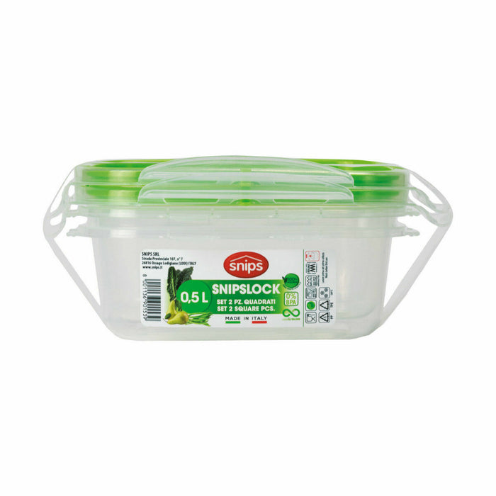 Cutie pentru Prânz Snips Închidere ermetică 500 ml (12 Unități)