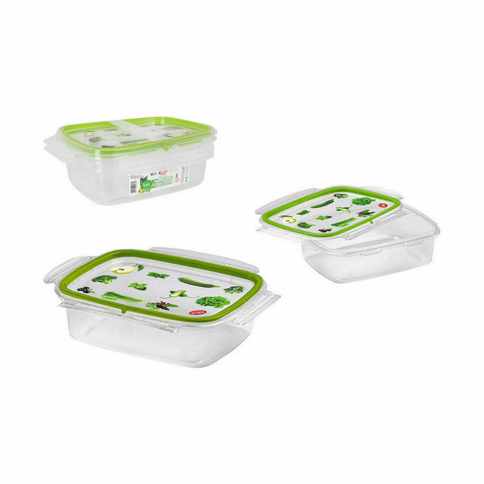 Cutie pentru Prânz Snips Închidere ermetică 1,4 L Dreptunghiular (12 Unități)