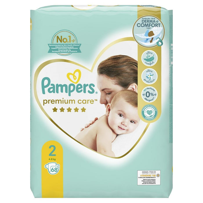 Scutece de unică folosință Pampers                                 2 (68 Unități)