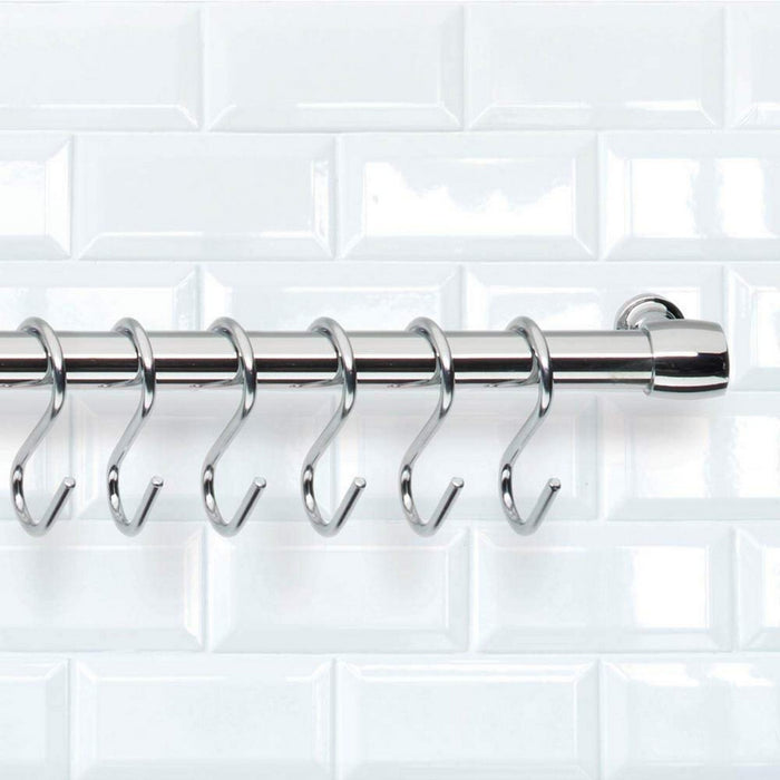 Cârlig pentru agățat Metaltex Lonardo Cromat Metal 6,5 cm 6 Piese