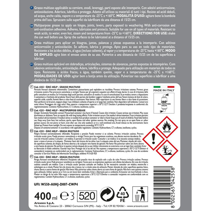 Ulei de lubrifiere Arexons SVI4255 400 ml 6 în 1 Multi-utilizare