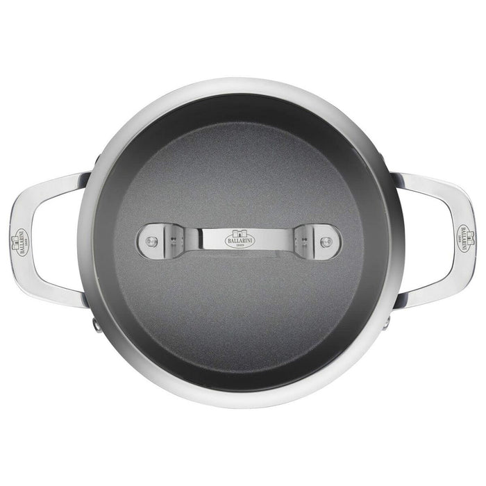 Oală cu capac Ballarini Alba 2,7 L Negru Titaniu Argintiu Oțel inoxidabil Aluminiu Ø 20 cm 22 x 14 x 8 cm