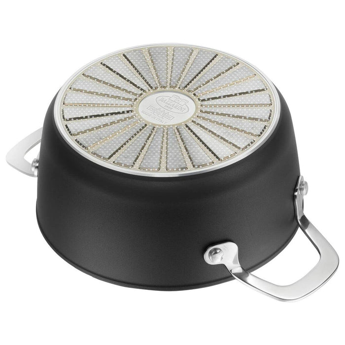 Oală cu capac Ballarini Alba 2,7 L Negru Titaniu Argintiu Oțel inoxidabil Aluminiu Ø 20 cm 22 x 14 x 8 cm