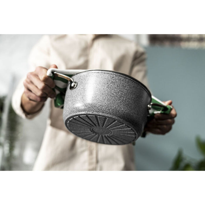 Caserolă Cu Capac Ballarini 75002-826-0 Gri Oțel Oțel inoxidabil Aluminiu Ø 20 cm 2,7 L (1 Unități)