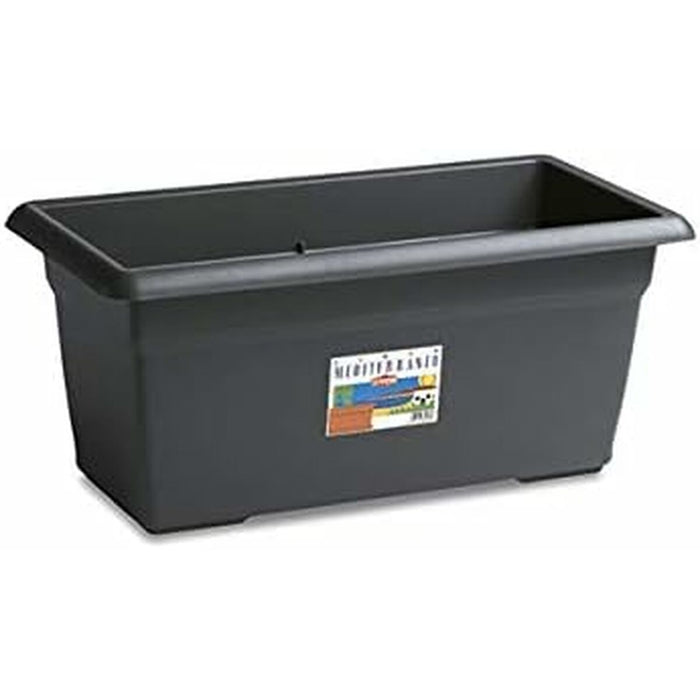 Ghiveci Antracit Plastic Dreptunghiular 80 cm