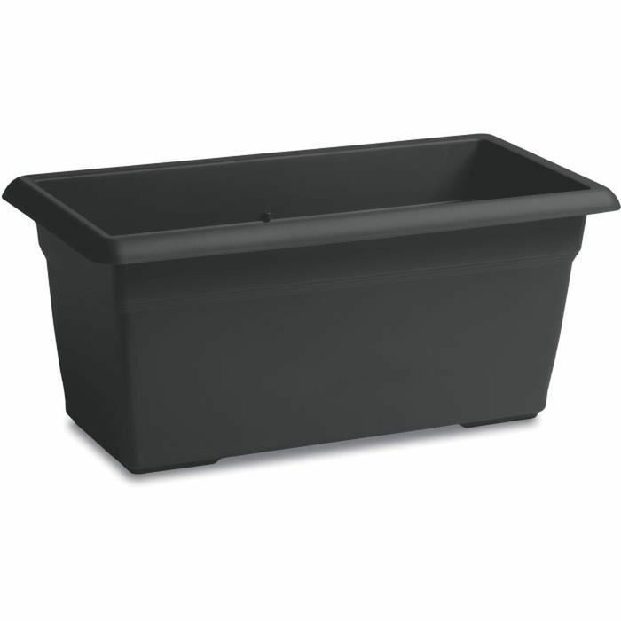 Ghiveci Antracit Plastic Dreptunghiular 80 cm