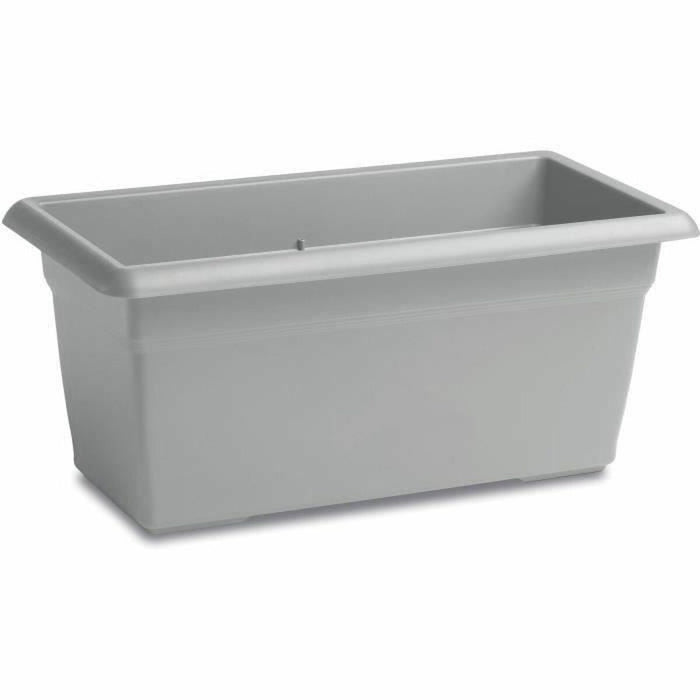 Ghiveci Mediterraneo Dreptunghiular Gri Plastic 80 cm