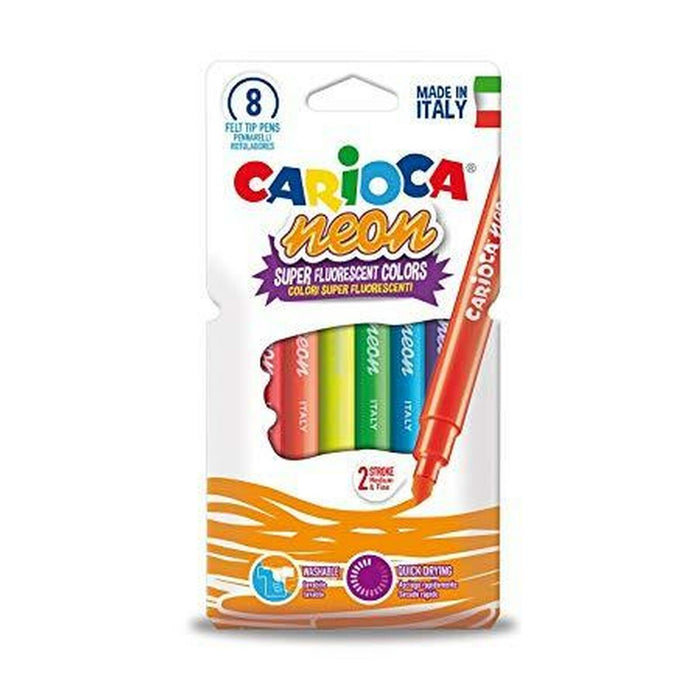 Set de Markere Fosforescente Carioca Neon Multicolor (24 Unități)
