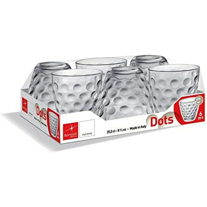 Set de pahare Bormioli Rocco Dots 6 Unități Sticlă (250 ml)