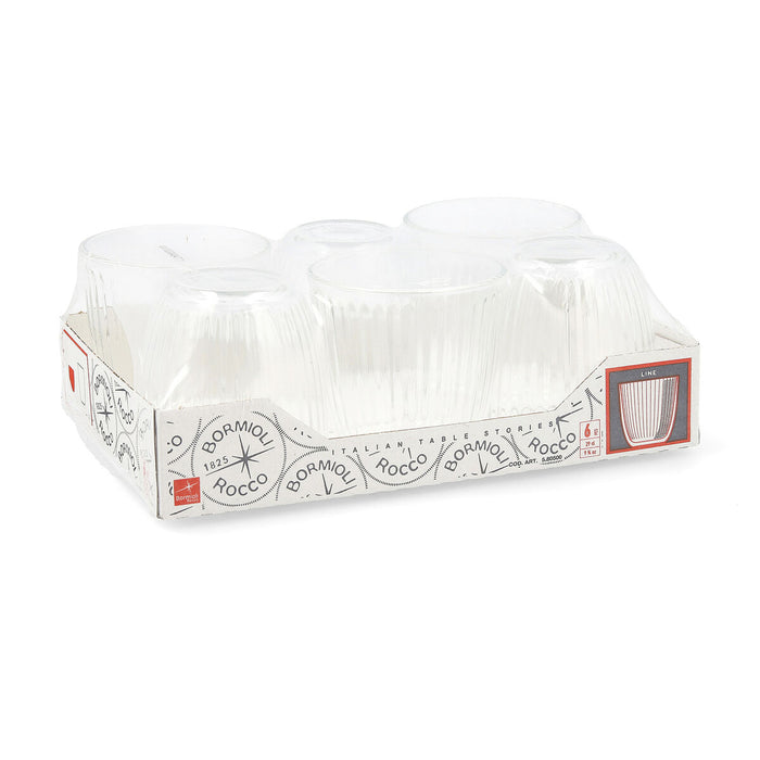 Set de pahare Bormioli Rocco Line Cu descărcare Transparent 6 Unități Sticlă 290 ml