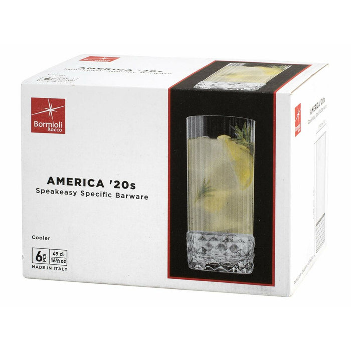 Set de pahare Bormioli Rocco America'20s 6 Unități Sticlă (490 ml)