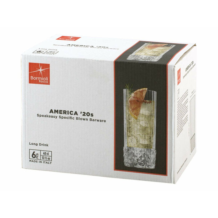 Set de pahare Bormioli Rocco America'20s 6 Unități Sticlă (400 ml)