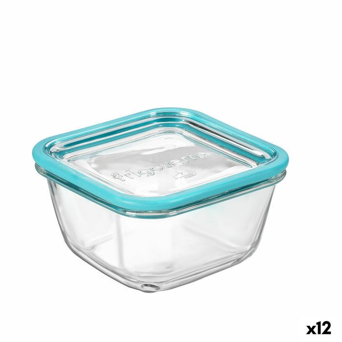Cutie pătrată pentru prânz cu capac Bormioli Rocco Frigoverre Future Transparent 773 ml Sticlă (12 Unități)