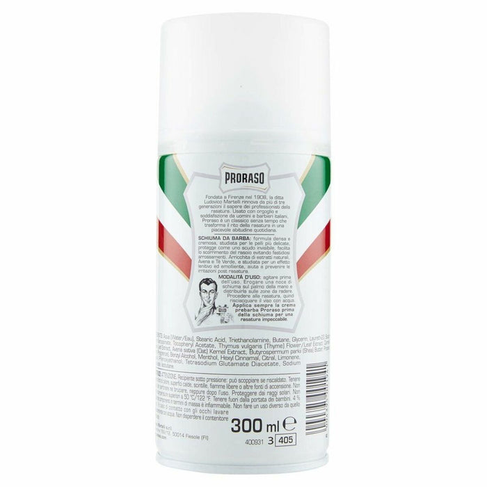 Spumă de Bărbierit White Proraso PR-400431 300 ml