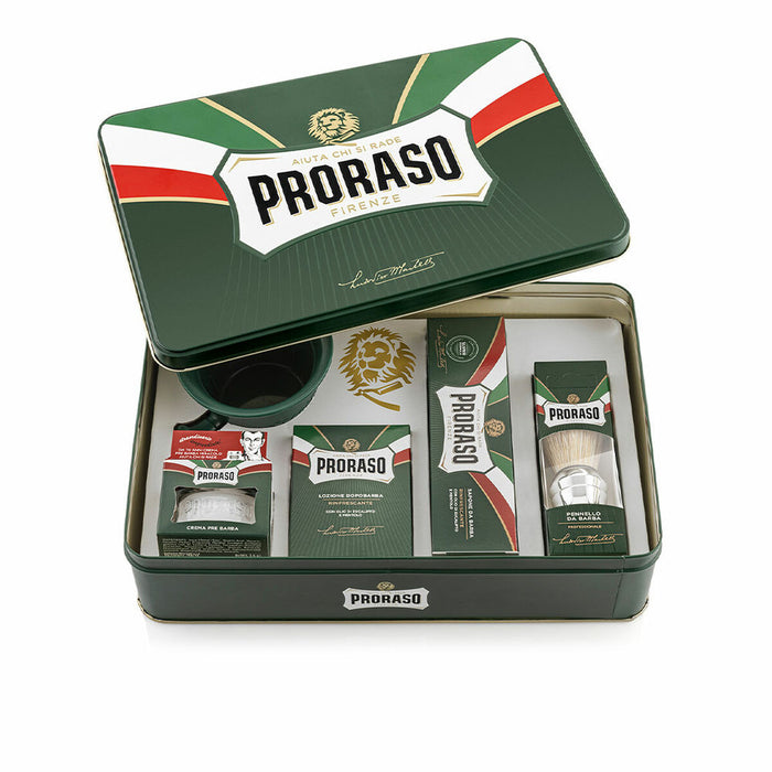 Set pentru Bărbierit Proraso Rinfrescante Lote 6 Piese