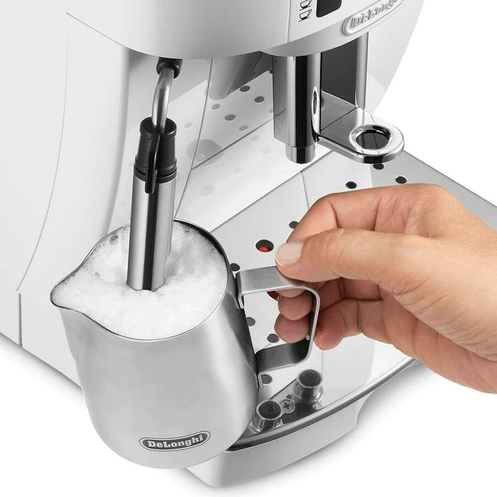 Aparat de cafea superautomat DeLonghi ECAM 21.117 W Alb 1450 W 15 bar 2 Hrníčky 1,8 L