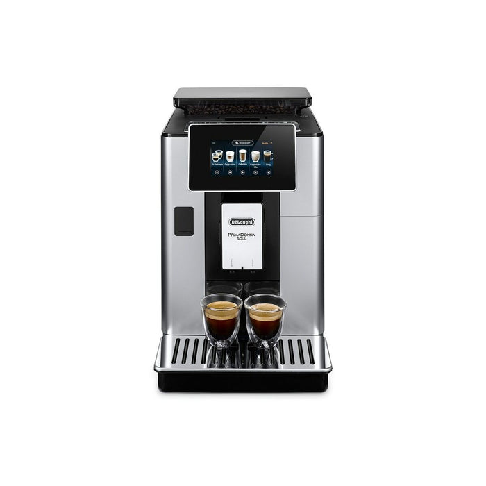 Aparat de cafea superautomat DeLonghi PrimaDonna ECAM 610.55.SB metalic 1450 W 19 bar 2,2 L
