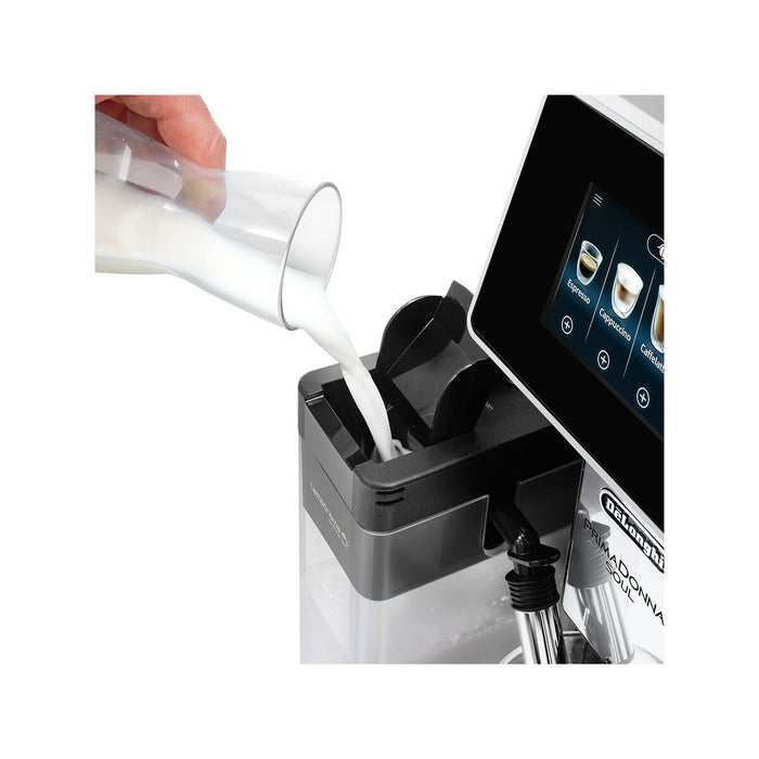 Aparat de cafea superautomat DeLonghi PrimaDonna ECAM 610.55.SB metalic 1450 W 19 bar 2,2 L