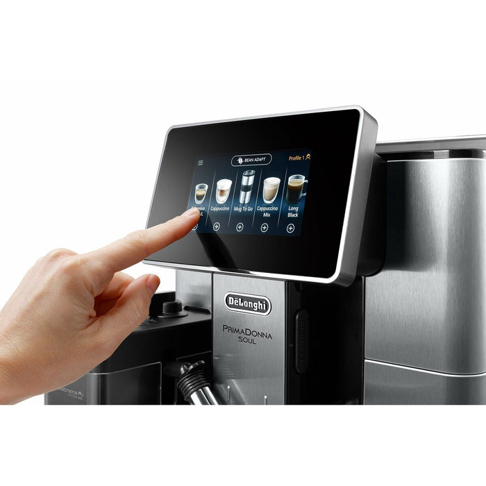 Aparat de cafea superautomat DeLonghi ECAM 610.75.MB Primadonna Soul Negru 1450 W 2,2 L