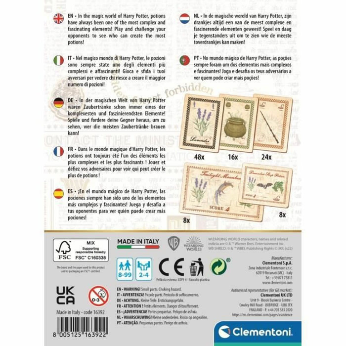Jocuri de cărți Clementoni Harry Potter Card Games (FR)