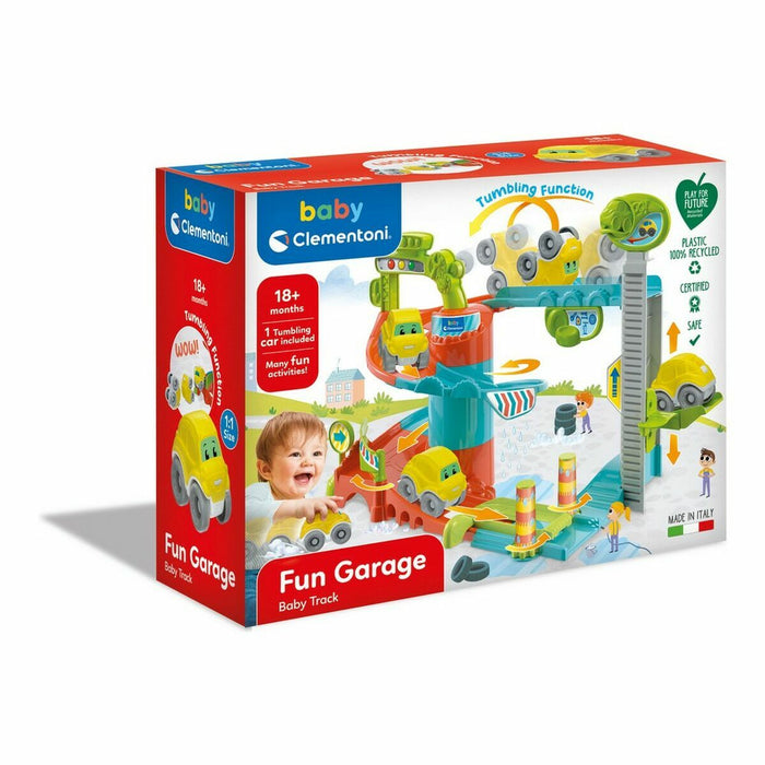 Garaj Parking cu Vehicule Fun Garage Baby Track Clementoni FUN GARAGE - BABY TRACK