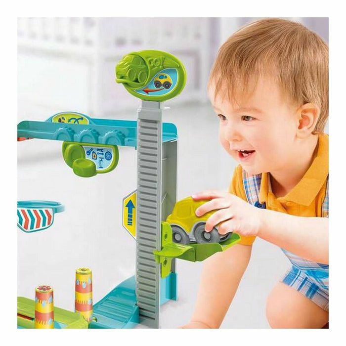 Garaj Parking cu Vehicule Fun Garage Baby Track Clementoni FUN GARAGE - BABY TRACK