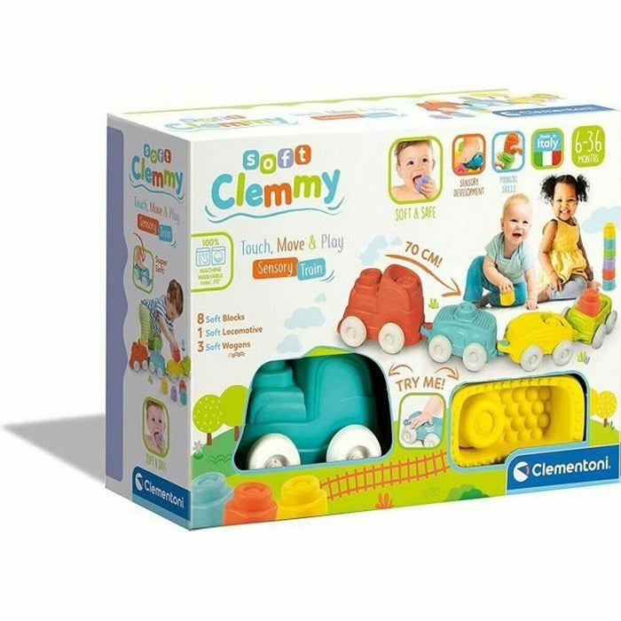 Trenuleț de tras Clementoni Clemmy sensory train