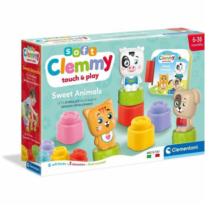 Set de Construcție Baby Born Cubes & animals Soft Clemmy (FR) 9 Piese Carte