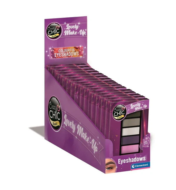Set de farduri de pleoape Clementoni Crazy Chic, Lovely Make-Up, nuanțe mov