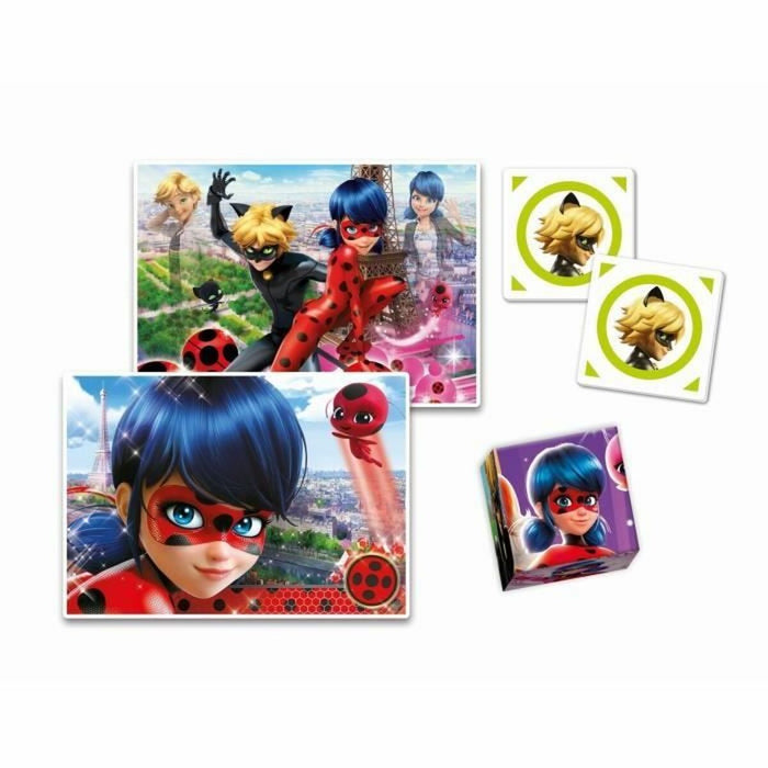 Set de 4 Puzzle-uri Miraculous: Tales of Ladybug & Cat Noir Clementoni Edukit