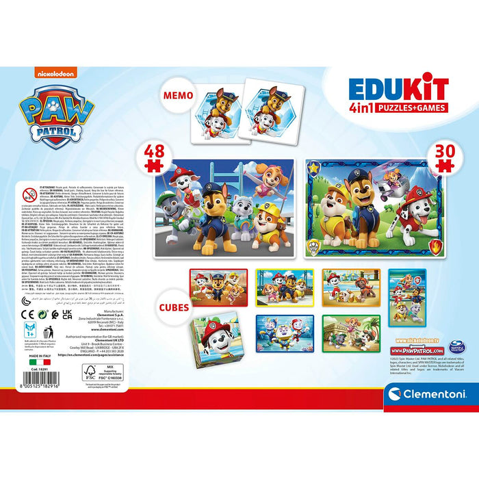 Set de 4 Puzzle-uri The Paw Patrol Clementoni Edukit