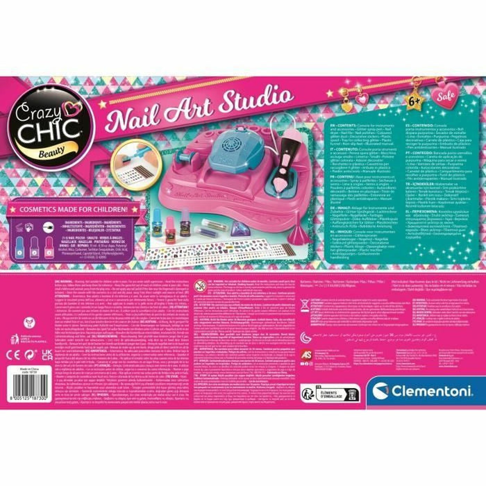 Joc Educativ Clementoni Nail Art Studio Multicolor (1 Piese)
